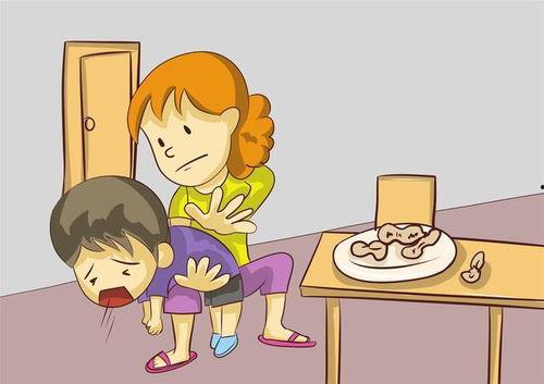 孩子吃瓜噎到了